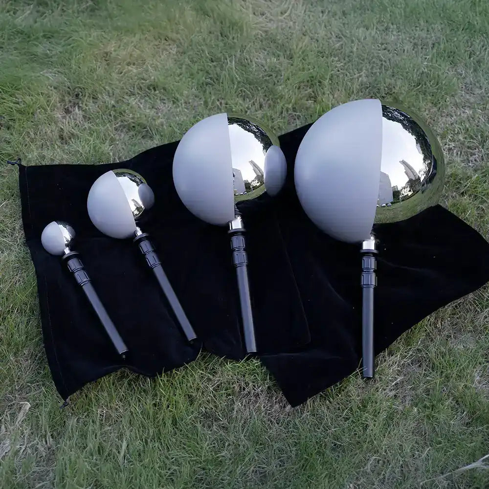 RefBall 6cm single VFX Ball half mirror and half grey ball - RefBall Store