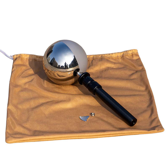 12.6CM single VFX Ball half mirror and half grey ball